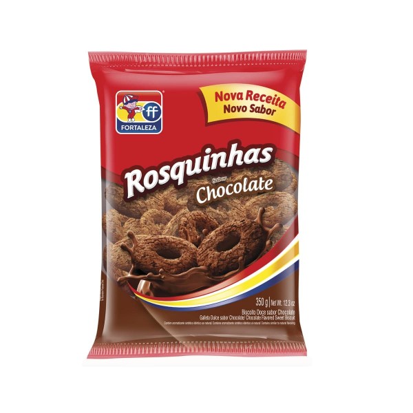 Biscoito Fortaleza Rosquinhas Chocolate 350G