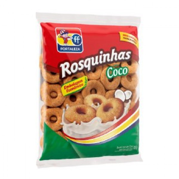 Biscoito Fortaleza Rosquinhas Coco 350G