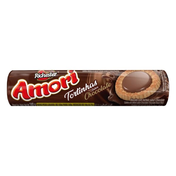 Biscoito Richeste Amori Tortinhas Chocolate 140G