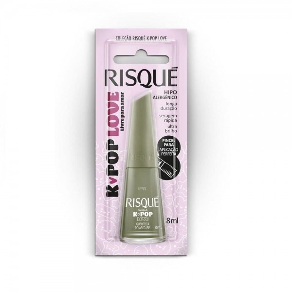 Esmalte Cremoso Risqué K Pop Gurreira do Arco-Íris 8ML