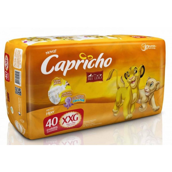 Fralda Capricho Rei Leão Hiper XXG 40UN