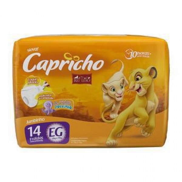 Fralda Capricho Rei Leão Jumbinho EG 14UN