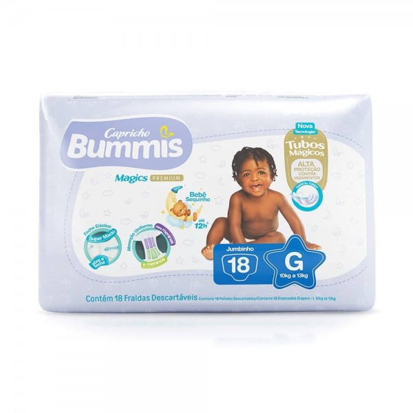 Fralda Capricho Bummis Jumbinho G 18UN