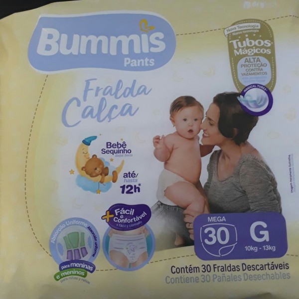 Fralda Bummis Calça Mega G 30 Unidades