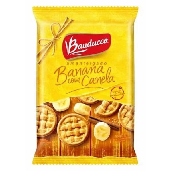 Biscoito Bauducco Amanteigado Banana com Canela 375G