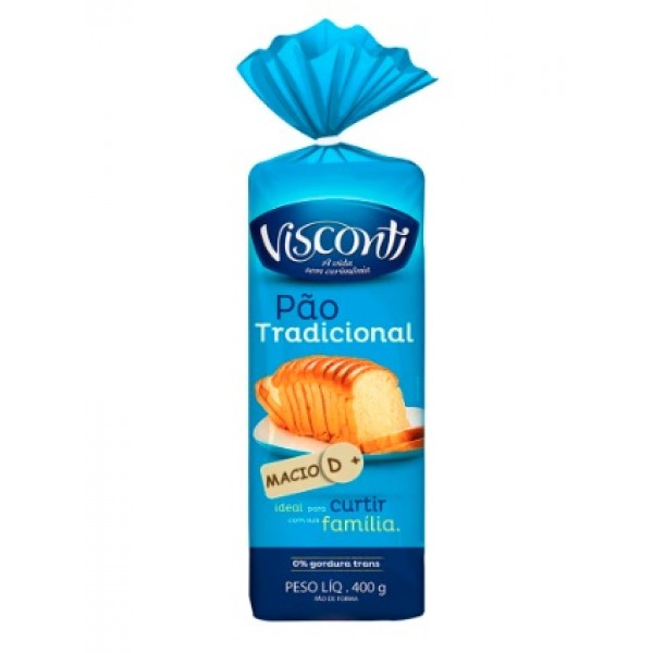 Pão de Forma Visconti Tradicional 400G