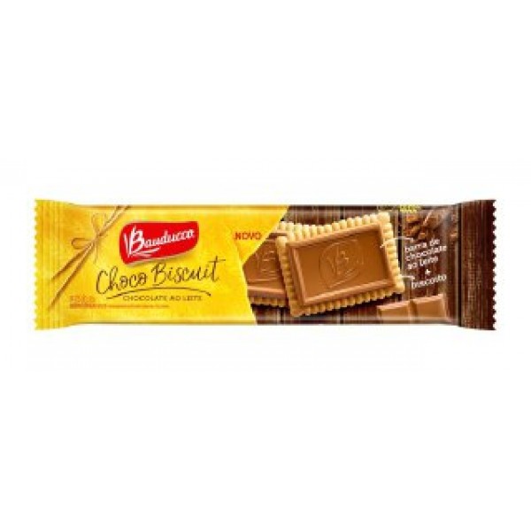 Biscoito Choco Biscuit Bauduco Chocolate AO Leite 80G