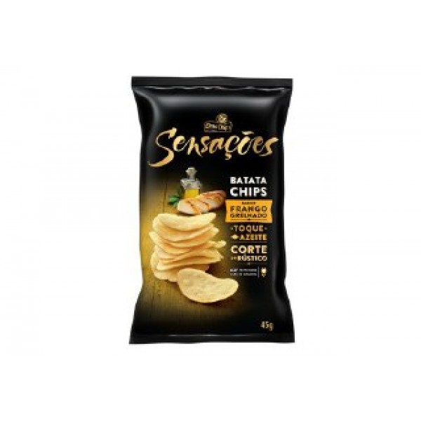 Batata Chips Sensações Frango Grelhado Elma Chips 55G