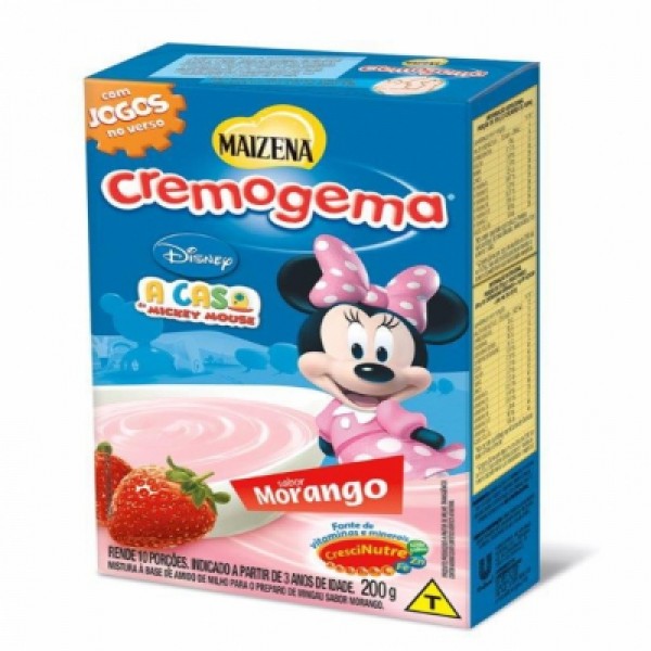 Cremogema Maizena Morango 200g
