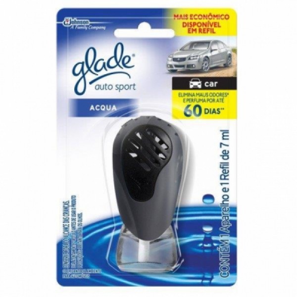 Odorizador de Ar Glade Auto Sport Acqua com 1 Apa