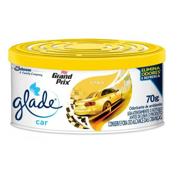 Purificador Gel Glade Car Citrus 70G