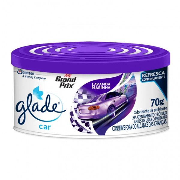 Purificador Gel Glade Car Lavanda Marinha 70g