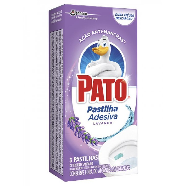 Pastilha Adesiva Pato Lavanda Com 3UN