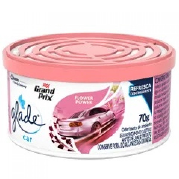 Purificador Gel Glade Car Flower Power 70G