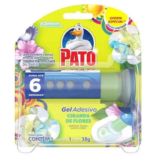 Pato Gel Adesivo Ciranda de Flores 1 aplicador+ Refil 