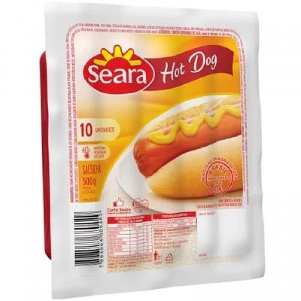 Salsicha Hot Dog Seara 500G