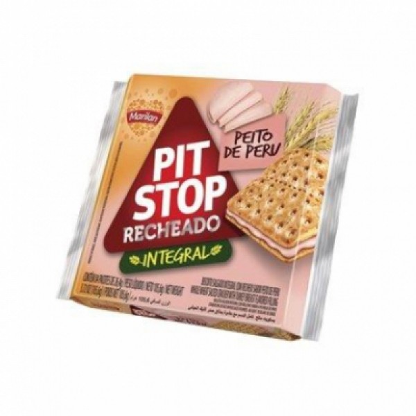 Biscoito Marilan Pit Stop Integral Recheado Peito de Peru 105,6