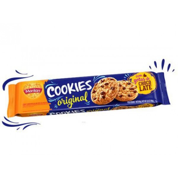 Biscoito Marilan Cookies Original Gotas de Chocolate 80G