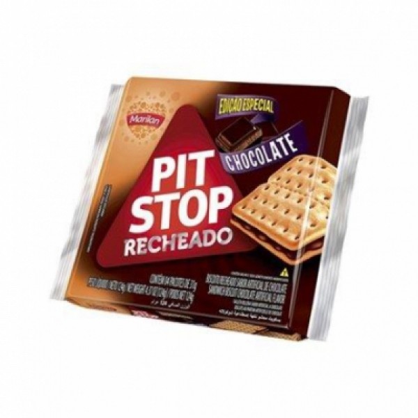 Biscoito Marilan Pit Stop Recheado Chocolate 124G