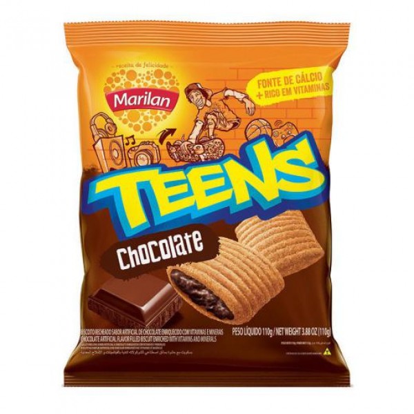 Biscoito Marilan Teens de Chocolate 30G