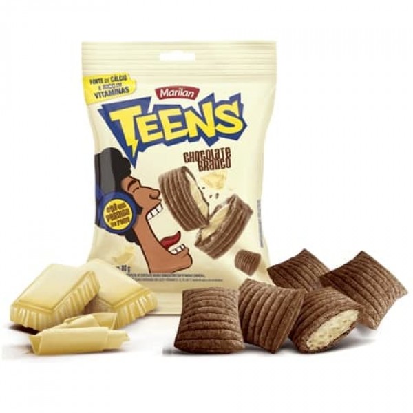 Biscoito Marilan Teens Chocolate Branco 30G