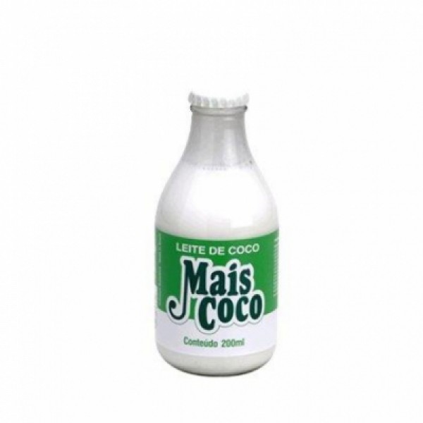 Leite de Coco Mais Coco Vidro 200ml