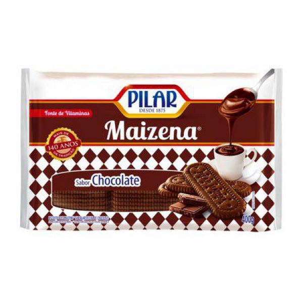 Biscoito Pilar Maizena Chocolate 400g