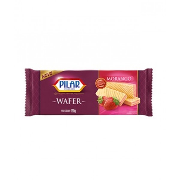 Biscoito Pilar Wafer Morango 130g