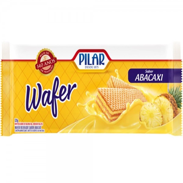 Biscoito Pilar Wafer Abacaxi 100G