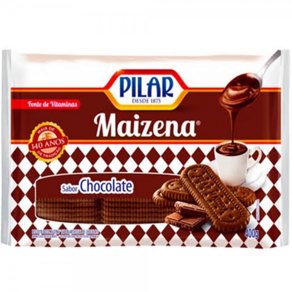 Biscoito Pilar Maizena Chocolate 350G