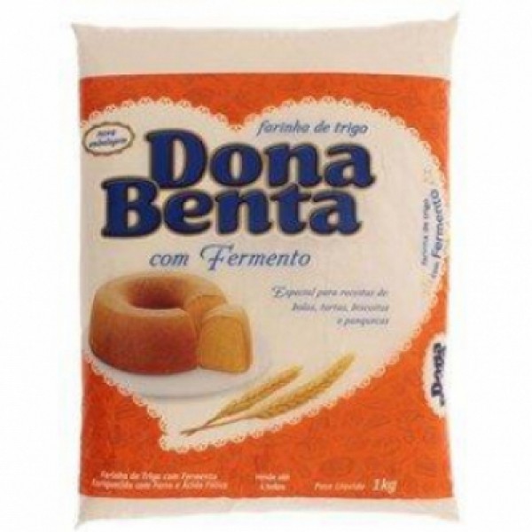 Farinha de Trigo com Fermento DONA BENTA 1kg