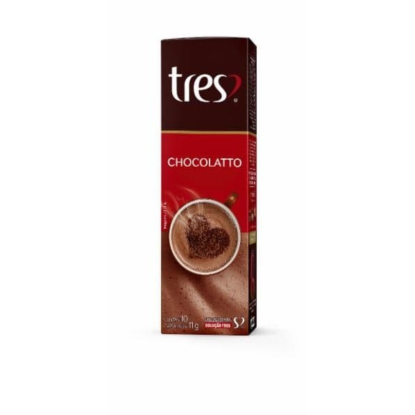 Cápsulas 3 Corações Café Com Chocolatto 10UN 11G