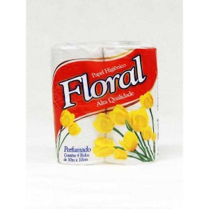 Papel Higiênico Flor...