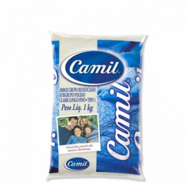 Arroz Branco Tipo 1 Camil 1kg