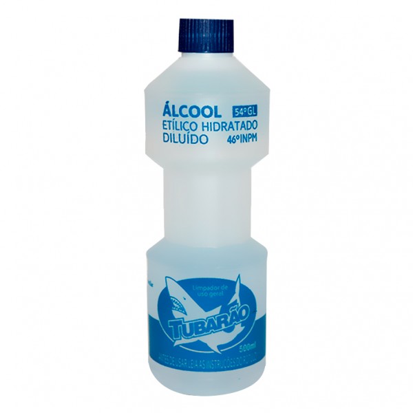 Álcool Líquido Tubarão 500ml