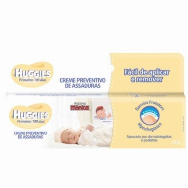 Creme Preventivo de Assaduras Huggies Primeiros 100 Dias 60g