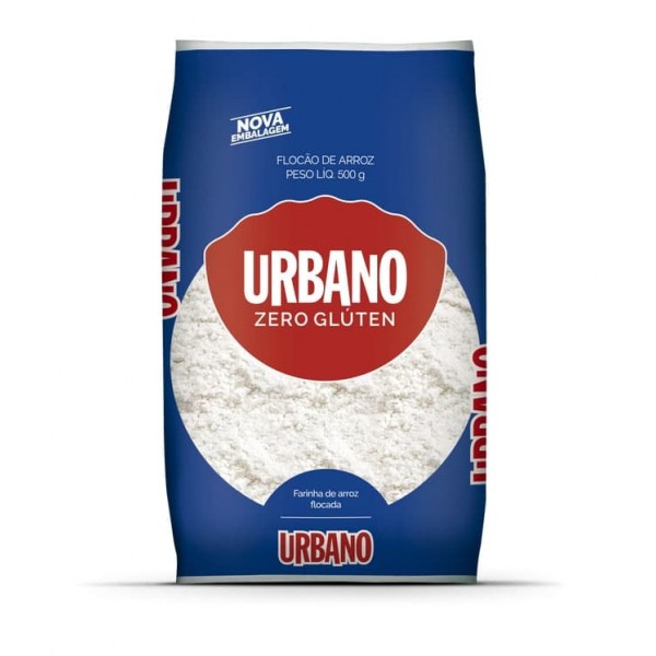 Flocão de Arroz Urbano Zero Glúten 500g