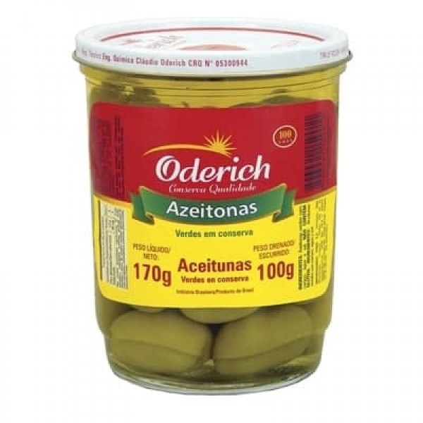 Azeitona Verde Oderich Copo 100G