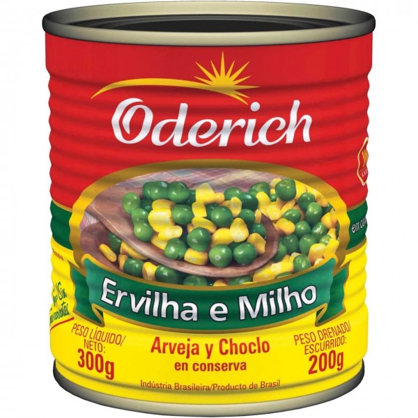 Ervilha e Milho Verde Oderich Lata 200G