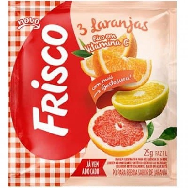 Refresco Frisco Sabor 3 Laranjas 25G