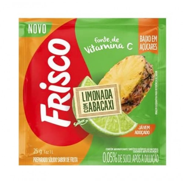 Refresco em Pó Frisco Limonada com Abacaxi 25G