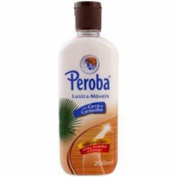 Lustra Móveis com Cera de Carnaúba Peroba Frasco 200ml