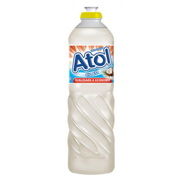 Detergente Líquido Atol Coco 500ml 