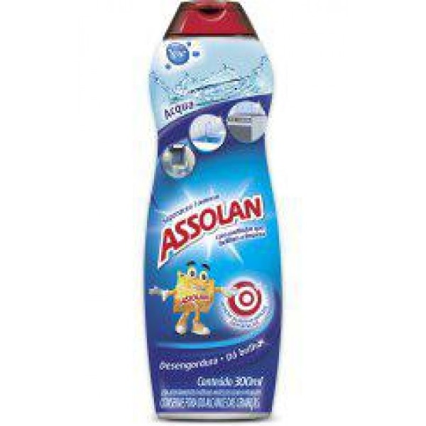 Saponáceo Cremoso Assolan Acqua 300ml