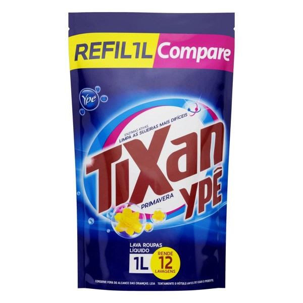 Lava Roupa Tixan Ypê Primavera Sachet 1LT