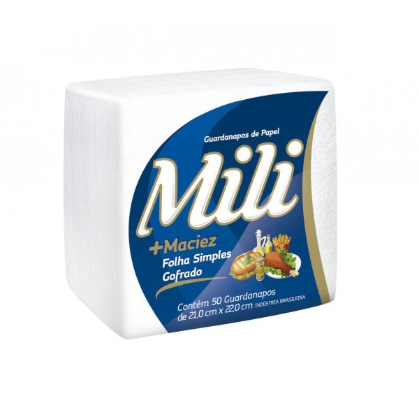Guardanapo Mili 50FLS 21X22cm