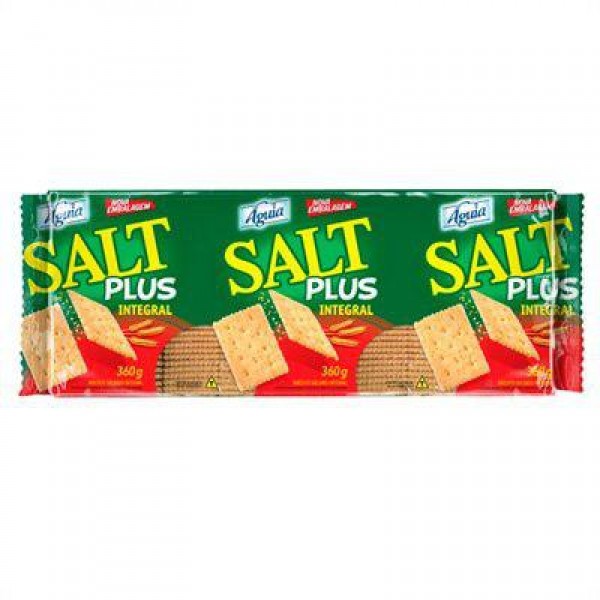 Biscoito Águia Salt Plus Cracker Integral 360G