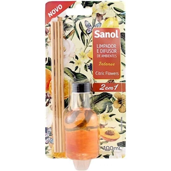 Limpador e Difusor de Ambientes Sanol Citric Flowers 100ML