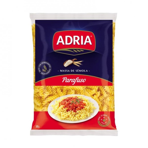 Macarrão Adria Parafuso Semola com Ovos 500G