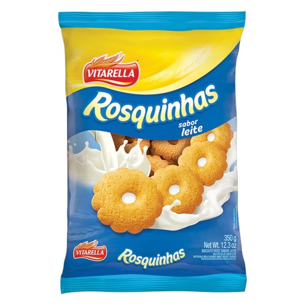 Biscoito Vitarella Rosquinhas Leite 350G